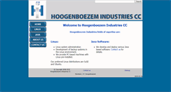 Desktop Screenshot of hoogenboezem.co.za